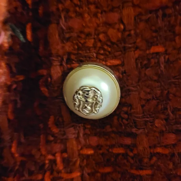 Zara Blogger Favorite Burgundy Red Frayed Tweed Boucle Jacket Size S - Picture 15 of 15